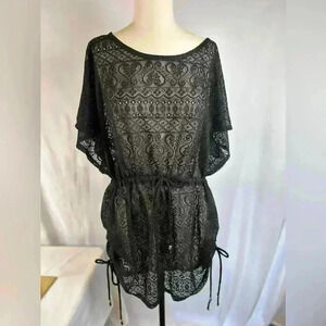 Catalina Bathing Suit Coverup - Black - Size 1X